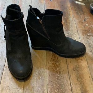 Black UGG Wedges
